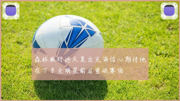 森林狼对迪文复出充满信心期待他在下季全明星前后重返赛场